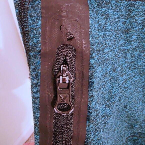 American Eagle Flex Men’s Medium Pullover Hoodie – Teal Heather - Picture 6 of 7